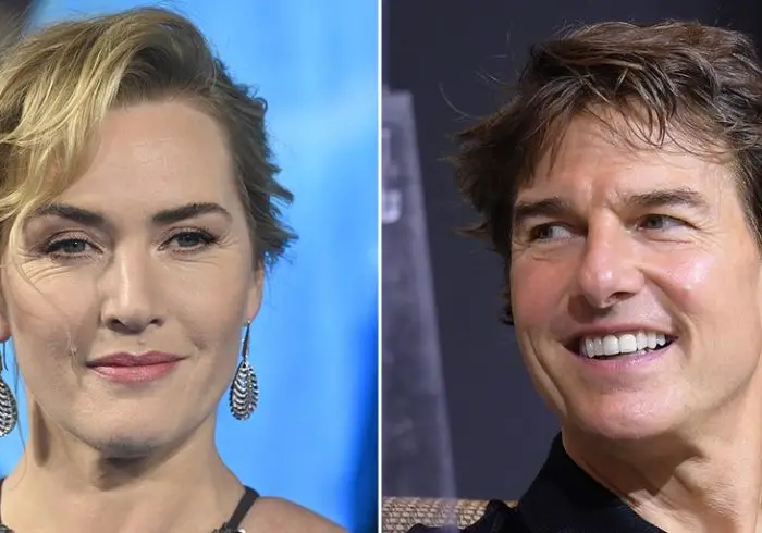 Kate Winslet Says Tom Cruise Is Probably 'Fed Up' Hearing About Her After Breaking One of His Records